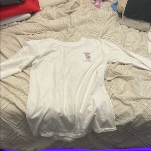 Simply Southern White Shirt with Pink Floral Graphic